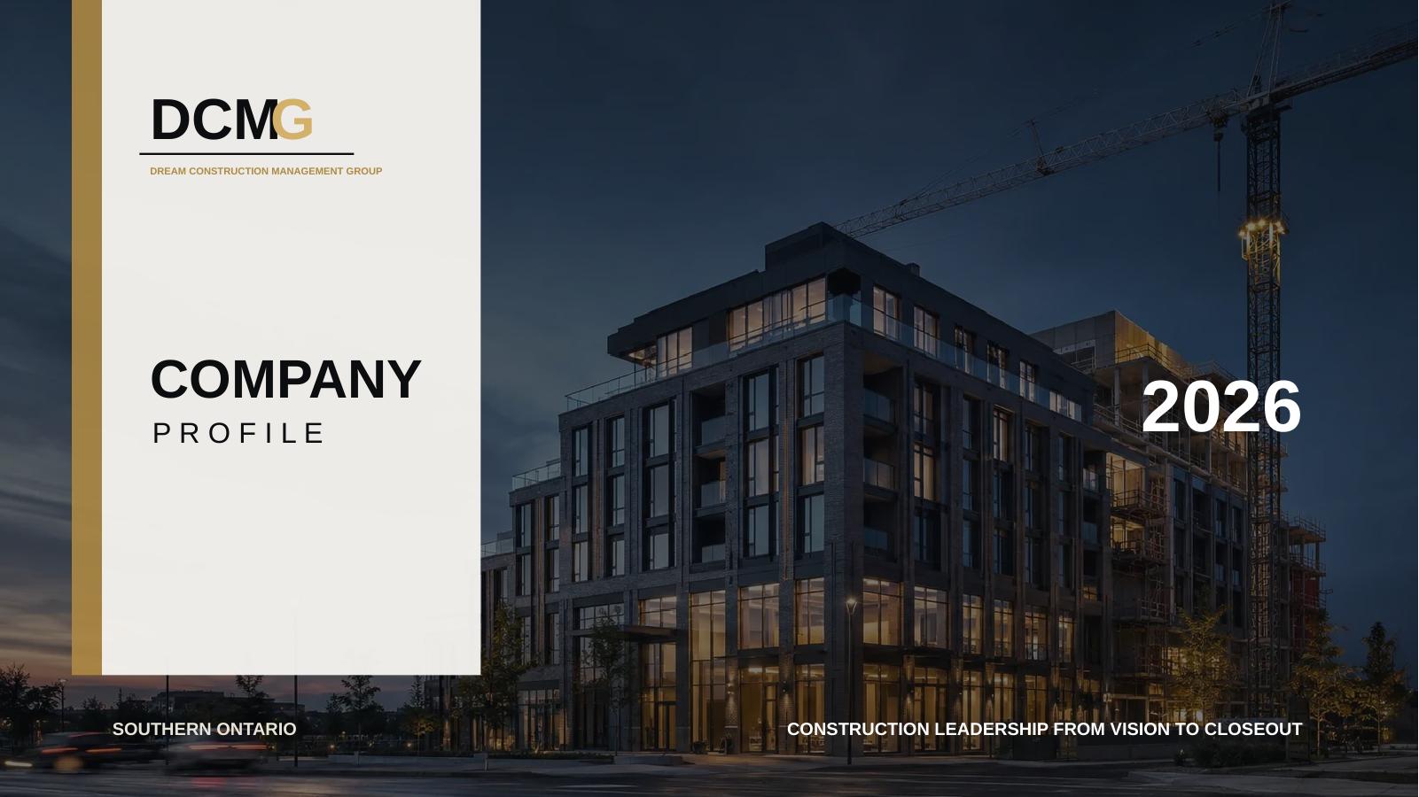 DCMG Company Profile 2026 cover